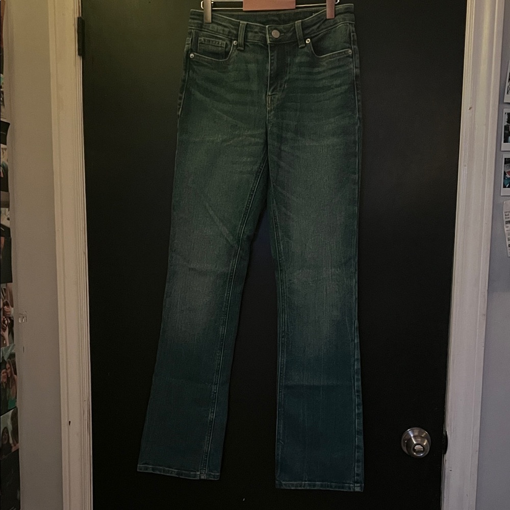 Buffalo David Bitton Green Straight Leg Jeans